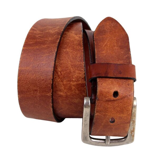 Levi's TAN BROWN GENUINE LEATHER 1 3/8"Wd CASUAL DRESS MEN'S BELT Sz 38/95 (G17 - Picture 1 of 14